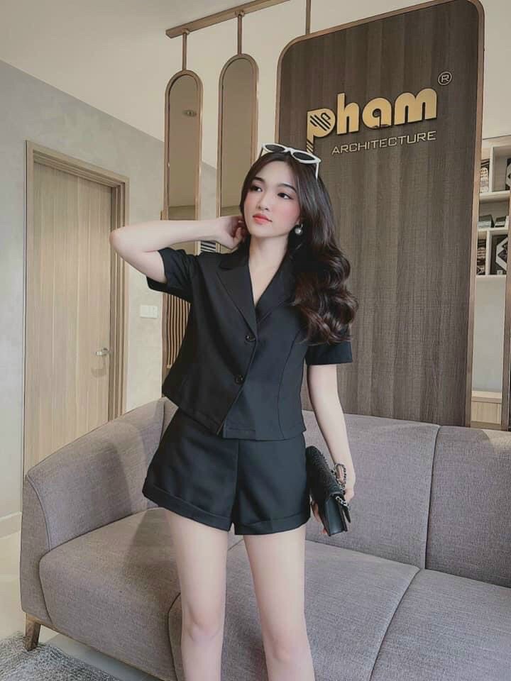 (free ship) SÉT BỘ VEST ĐÙI MẪU KAKI MỀM CỰC HOT.