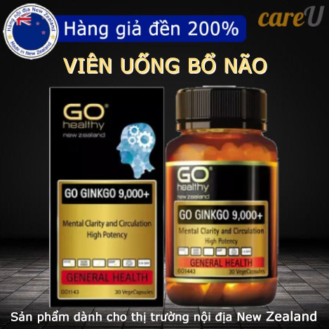 Bổ não Go Healthy GO GINKGO 9000+, Hàng nội địa New Zealand thumbnail