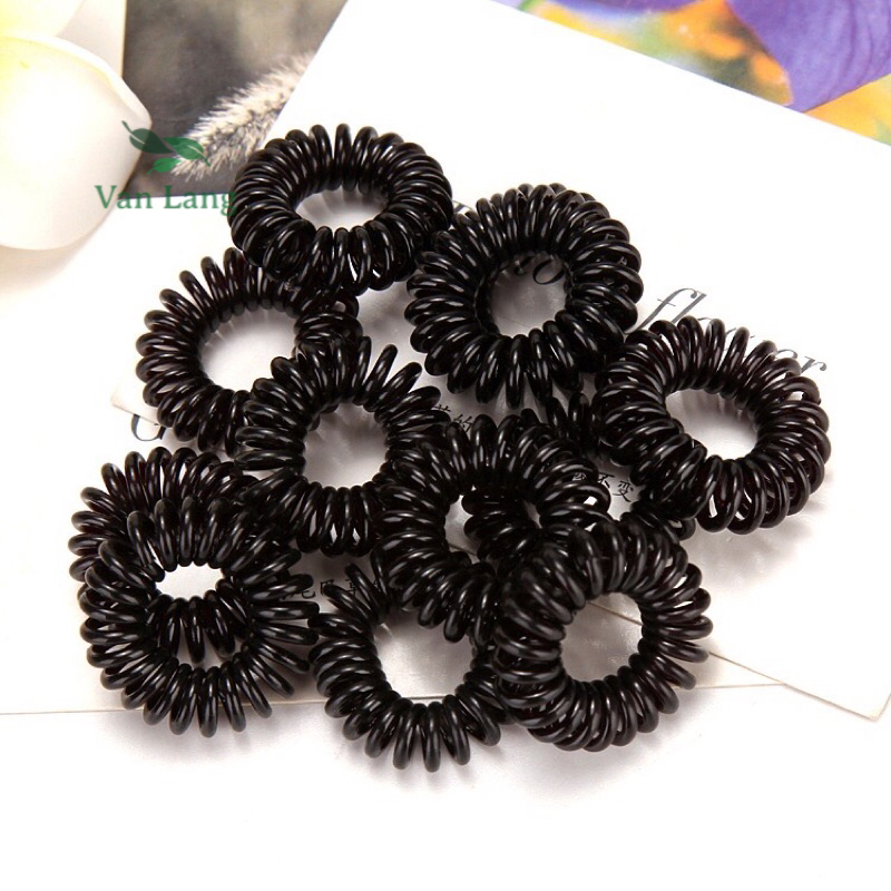 5 Dây buộc tóc lò xo màu đen tiện lợi cho nữ - sỉ như lẻ