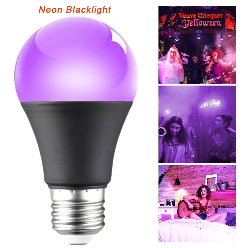 Paint for Party Club E26 E27 Led Lights Neon Blacklight UV Bulb Black Light