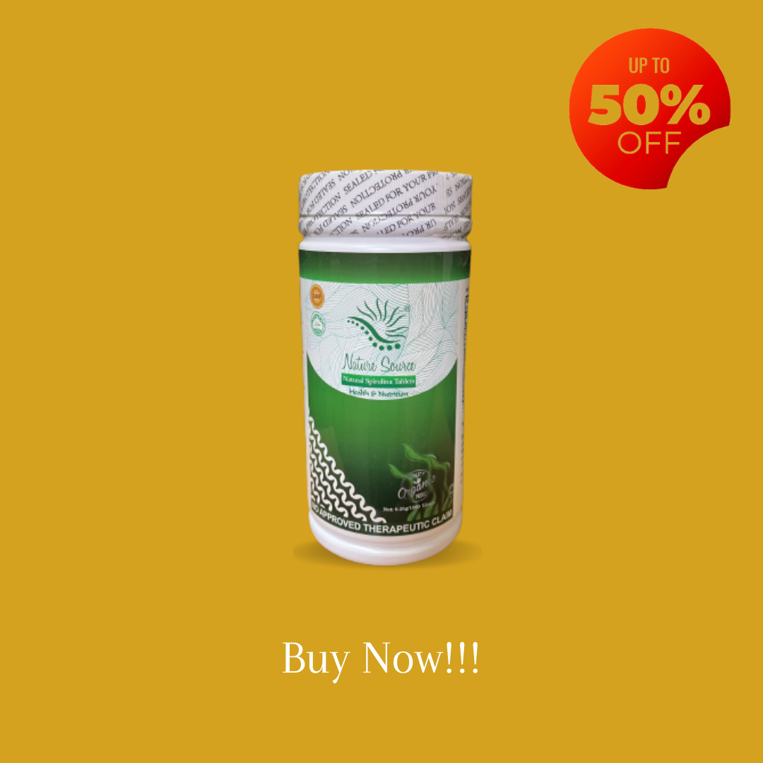 Nature Source Spirulina 1000 Tablets Spirulina Organic Powder Gfoxx