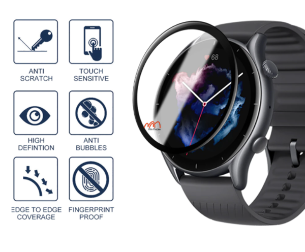 Kính Cường Lực Dẻo Full Màn Hình Amazfit GTR 3 Pro