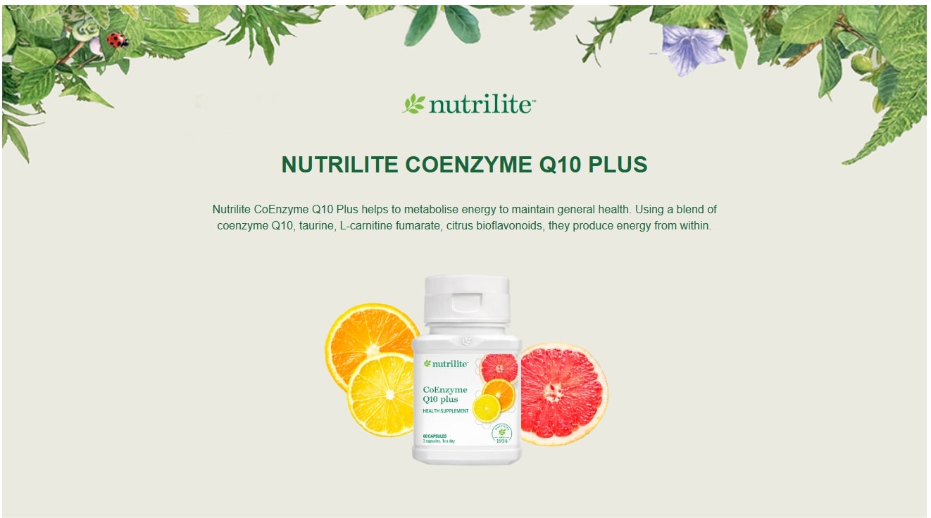 Stock in Singapore] Away Nutrilite Coenzyme Q10 Plus (60 Cap 