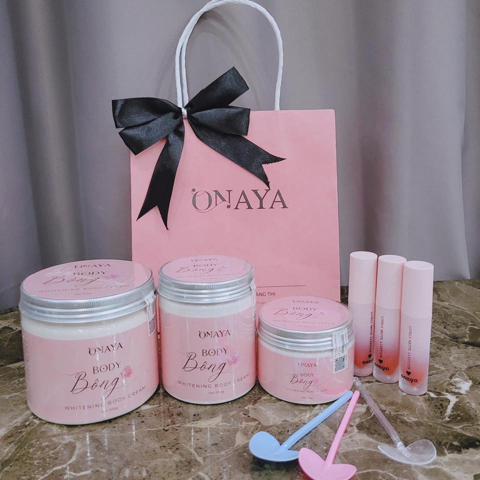 Kem Body Bông ONAYA Dưỡng Trắng Da
