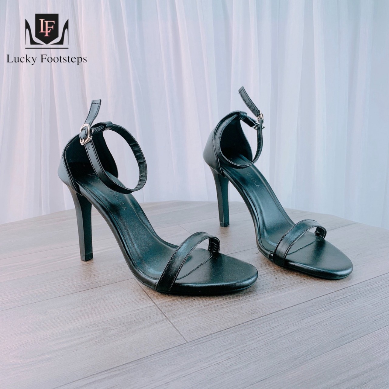 sandal nữ cao gót thắt nơ 9p sang chảnh