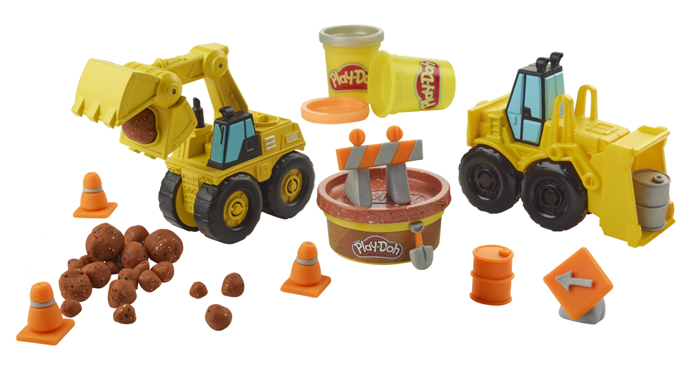 play doh excavator and loader