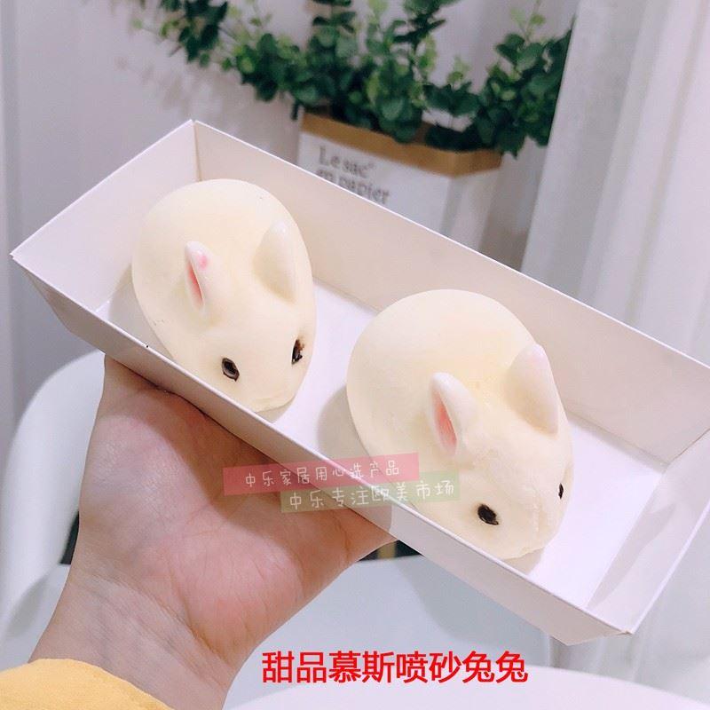 Cao Cấp Lập Thể Thỏ Con Bánh Mousse Bộ Tạo Khuôn Hình 6 THẬM CHÍ Thỏ Trắng Thỏ Bánh Pudding Jelly Bánh Tráng Miệng Silicone Bộ Tạo Khuôn Hình 3D