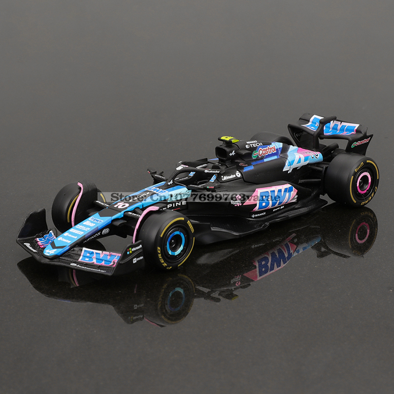 Bburago 1:43 Alpine F1 Team A524 2024 10 Pierre Gasly 31 Esteban Ocon Alloy Car Die Cast Model Toy Collectible competition.