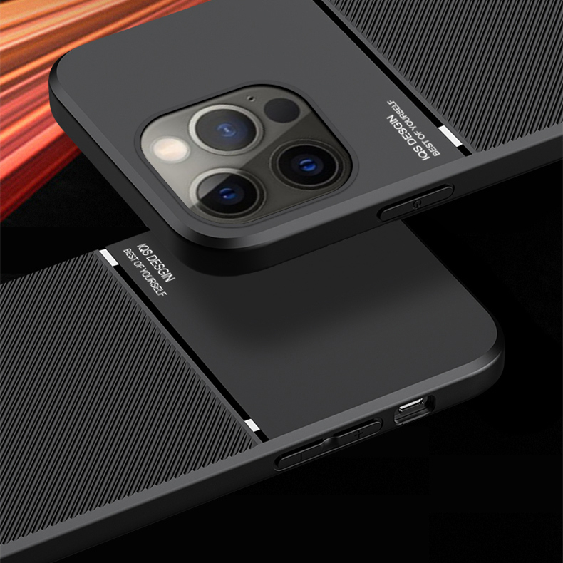 New Phone case OnePlus13 Back cover Rough Cross Patterned Magnetic Soft Silicone Leather for OnePlus 13 case.