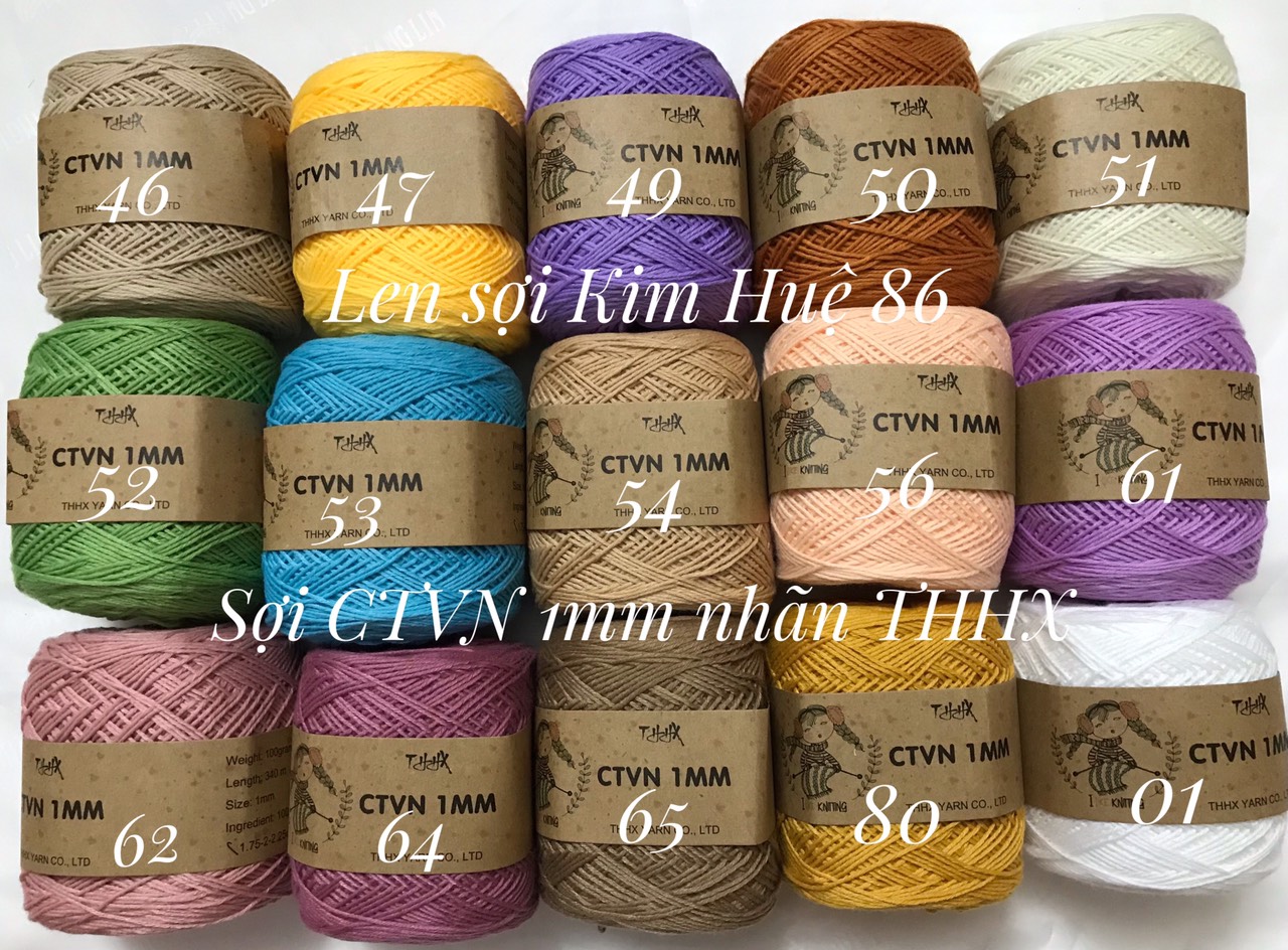 Sợi Cotton Việt Nam 1mm nhãn THHX