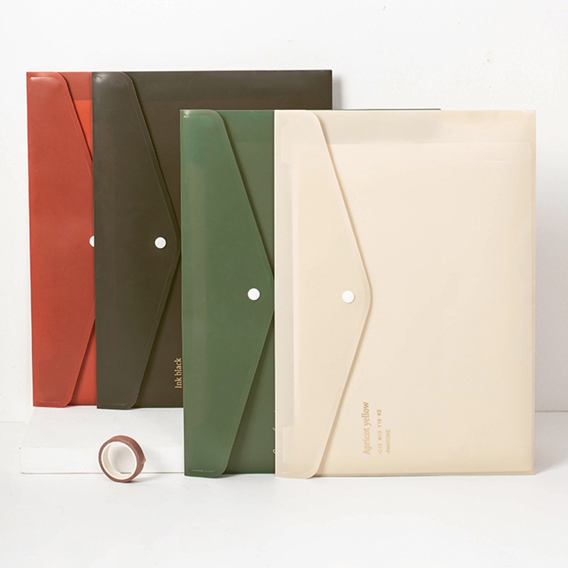 Envelope Folder Storage Bag Retro A4 Large Capacity Paper Clip Storage