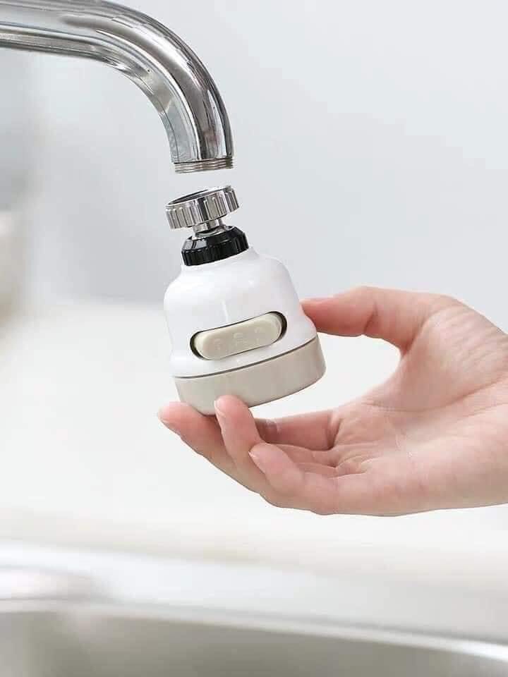 Đầu vòi rửa chén tăng áp xoay 360