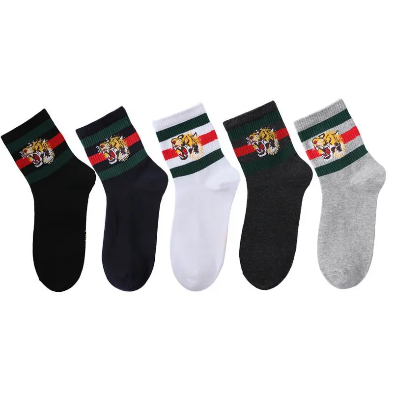 Embroidered%20tiger%20socks%20casual%20sports%20men's%20socks%20Business%20classic%20striped%20sock%20-%20Image%208