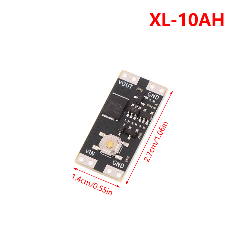 XL-10AL XL-10AH Single Bond Button Bistable Switch Module 3.5-5.4V 4.5-26V 300nA 1.3uA Load 10A Low Power Micro One Key Switch XUANTING. 