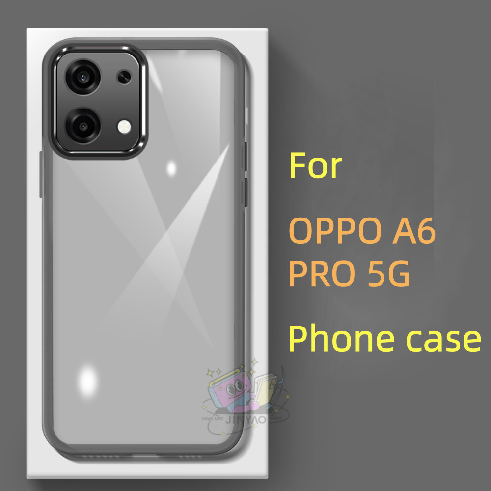 【Design】For OPPO A6 PRO 5G Phone case transparent Lens protector Thermoplastic Polyurethane Geometric Novel Anti-fingerprint Protective Case. 