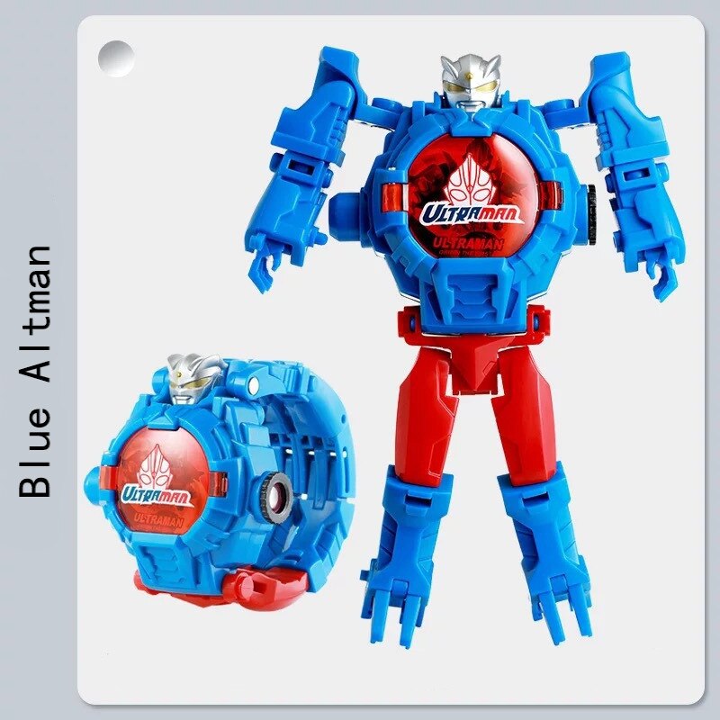 Spider Man Iron Man The Hulk Children Deformation Robot Projection Electronic Watch Anime Kids Toys Gifts