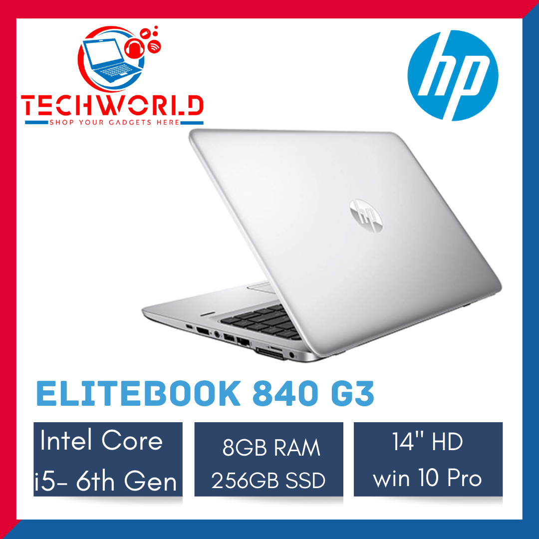 HP Elitebook 840 G3 Notebook i5 6th Gen |256GB SSD| 8GB RAm| 14