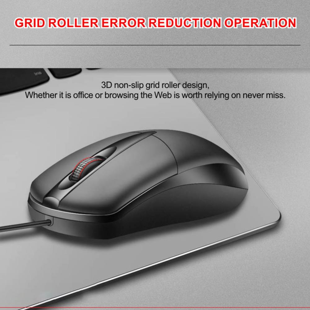 USB Wired Gaming Mouse Game LED Optical Mouse Universal Computer Mouse 3 Buttons PC Laptop Computer Accessories