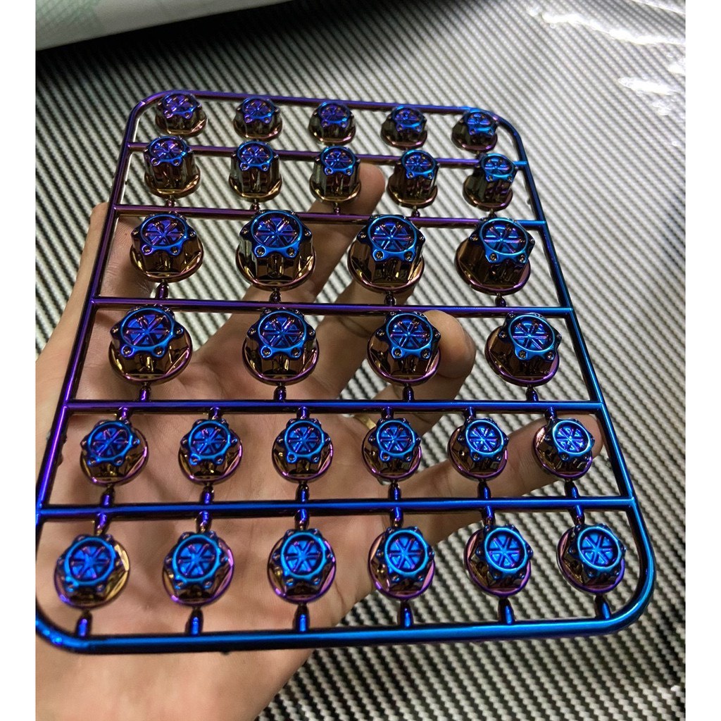 Chụp ốc màu xe máy Titan < 1 bộ chụp đủ ốc 1 xe>