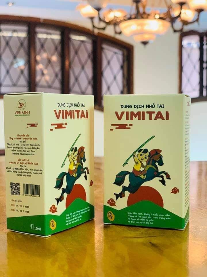 Dung dịch nhỏ tai VIMITAI VIÊN MINH ĐƯỜNG