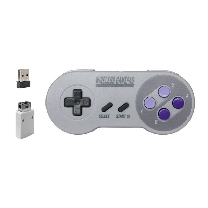 Game Controller Wireless 2.4G Gamepad Joypad Joystick Compatible for SNES Mini PC Windows NS Switch