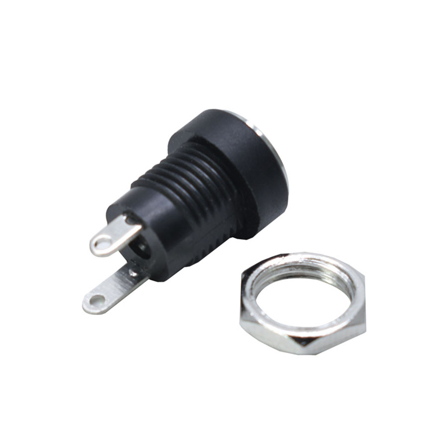 2/5/10pcs%205.5%20X%202.1/5.5x2.5mm%20Dc%20Power%20Jack%20Socket%20Supply%20Female%20Panel%20Mount%20Connector%20Plug%20Adapter%202%20Terminal%20Type%20Dc%20Connector%20-%20Image%202