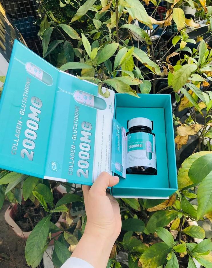 viên uống trắng da glutathione 2000mg viên uống glutathione 2000mg viên uống mờ nám trắng da glu 2000