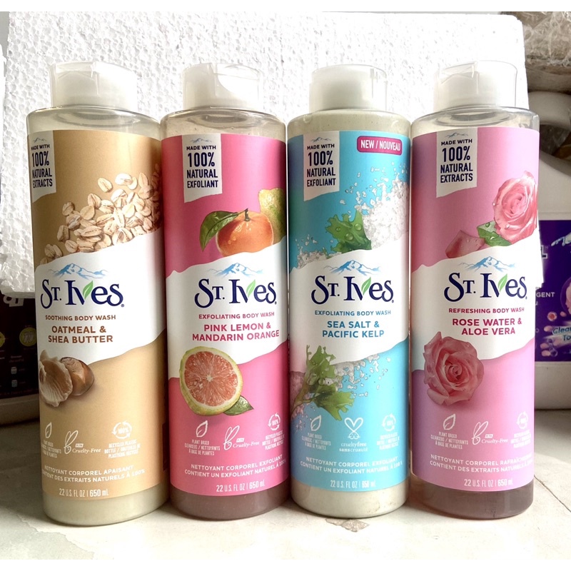 Sữa tắm St.Ives thiên nhiên 400ml & 600ml