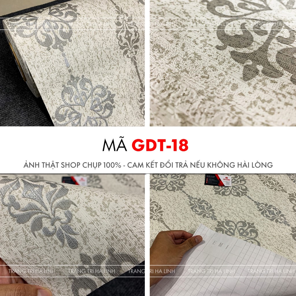 Decal dán tường vintage hoa văn cổ điển sang trọng nhiều mẫu đẹp dán tường phòng ngủ