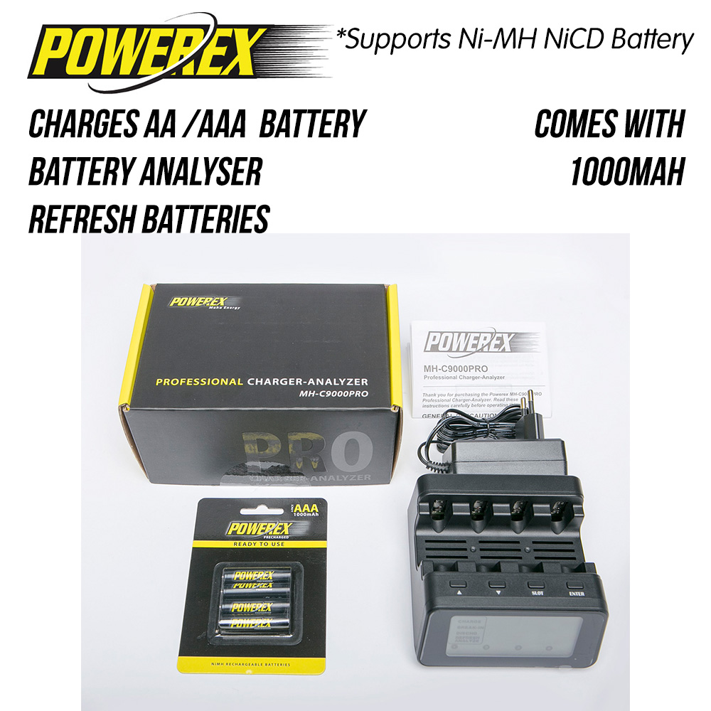 Powerex C9000PRO Professional Charger-Analyzer, MH-C9000PRO