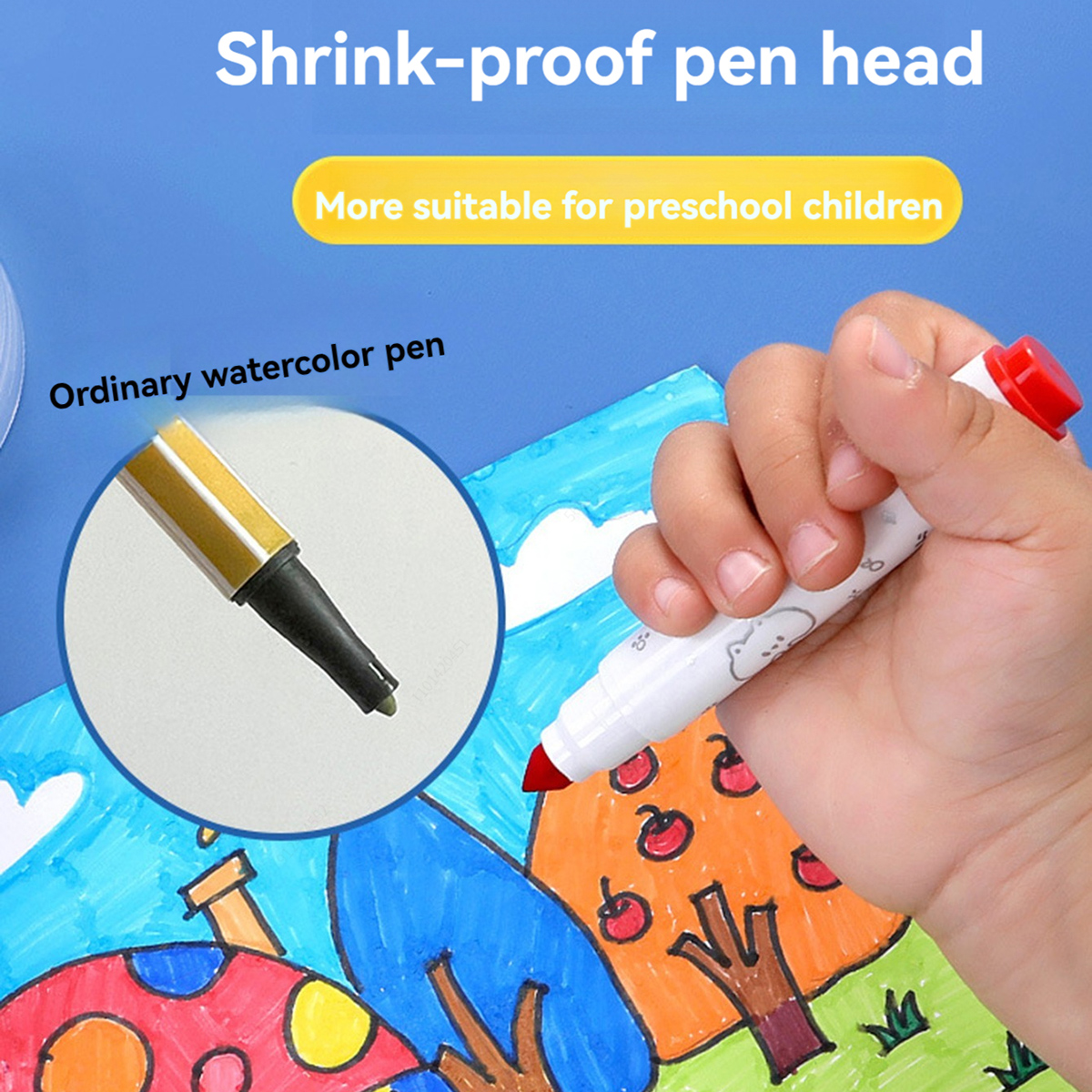 12/18/24%20Pcs/set%20Color%20Washable%20Children%20Watercolor%20Brushes%20Marker%20Pen%20Tapered%20Tip%20Kawaii%20Drawing%20Stationery%20-%20Image%207