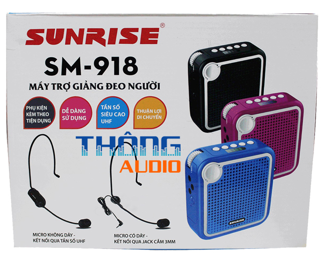 Máy Trợ Giảng Không Dây Sunrise SM-919 Có Bluetooth