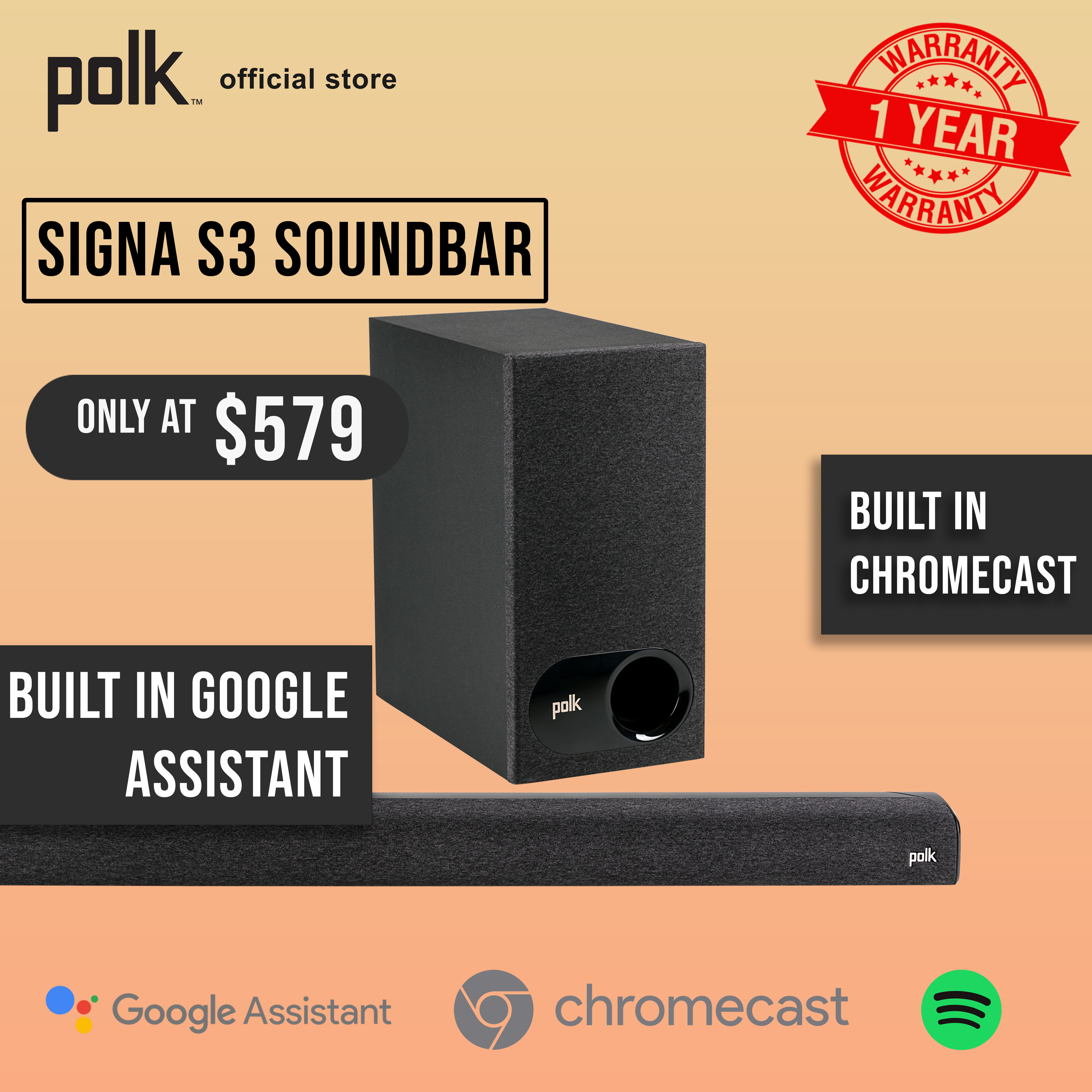 polk speaker bar