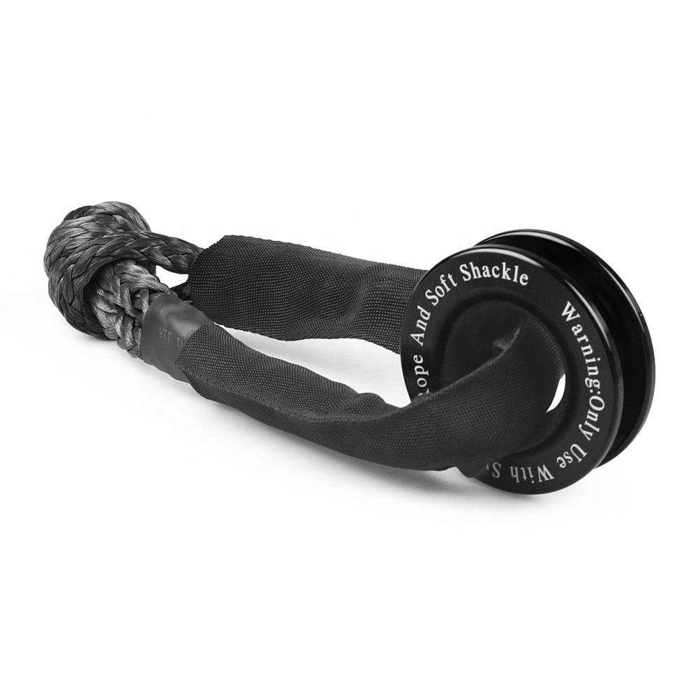 41000lbs Winch Rope Synthetic Soft Shackle Recovery Ring Set Rugged Shackles With Sleeve for Truck Vehicle Recovery