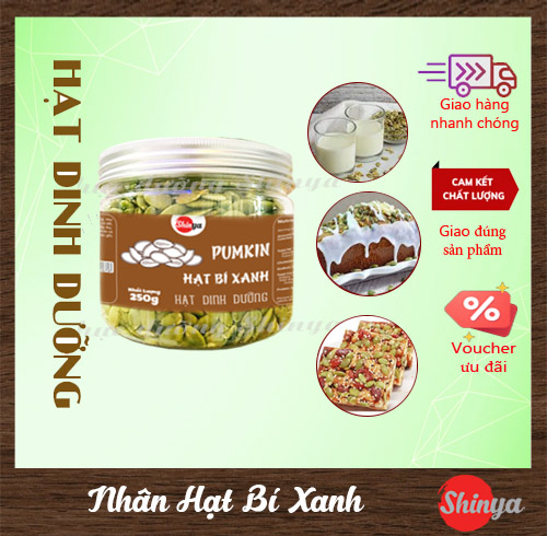 Nhân hạt bí xanh Ấn Độ 250g