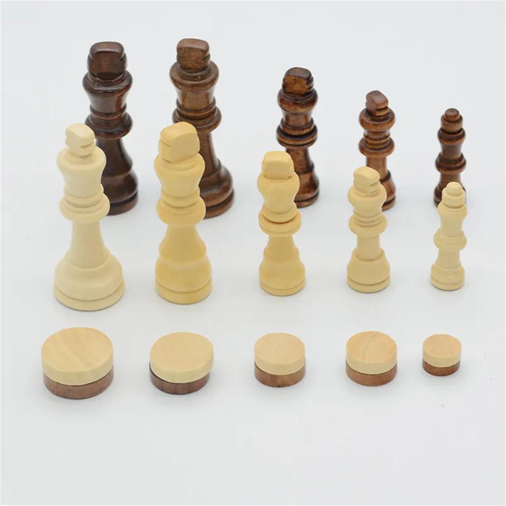 Three-in-one Chess Toy, Wooden Material ,Leisure Entertainment Game ,Foldable, Multi-function, Portable, Puzzle Chess, Boy Girl