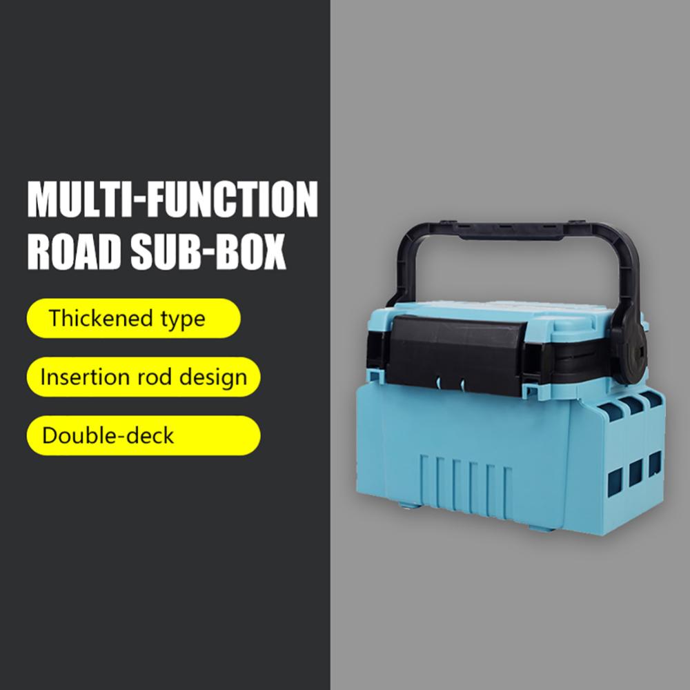 New Arrival】Double-layer Fish Controller Storage Box Multi-functional Fishing  Tools Organizer Thicken Large-capacity Insertion Rod Design for Outdoor  Angling