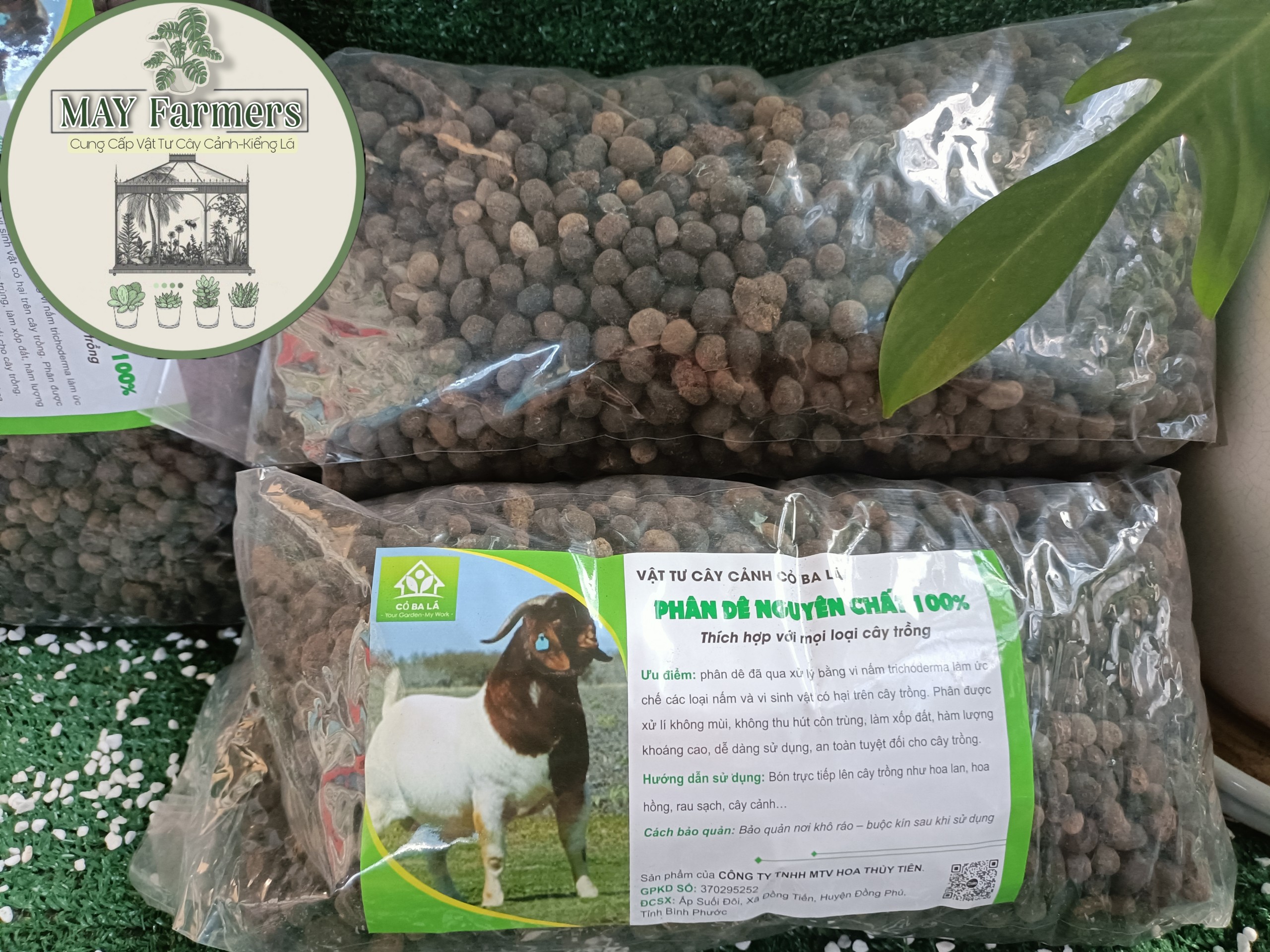 Phân Dê Nguyên Chất 100% Đã Qua Xử Lý Men Trichoderma Túi 1KG