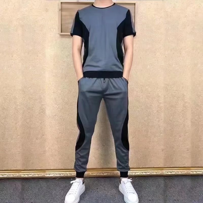 OEM Trendy stretch thin sportswear men's suit cool suit men's versatile classic nine-point pants