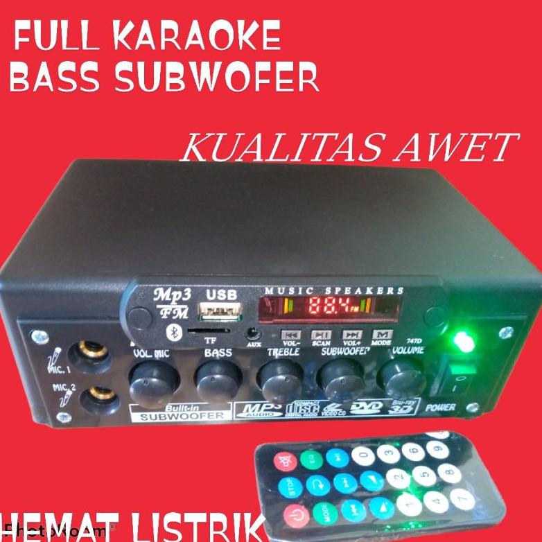SALEEE AMPLIFIER KARAOKE BLUETOTH SUBWOFER STEREO/amplifier power