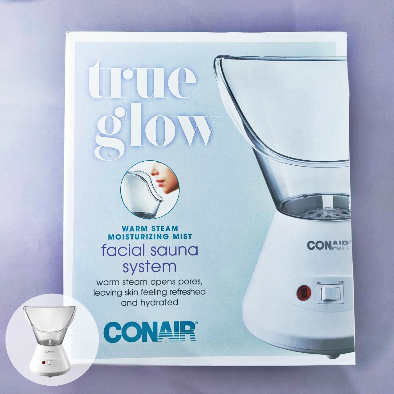 (Conair®) True Glow Warm Steam Moisturizing Mist Facial Sauna System