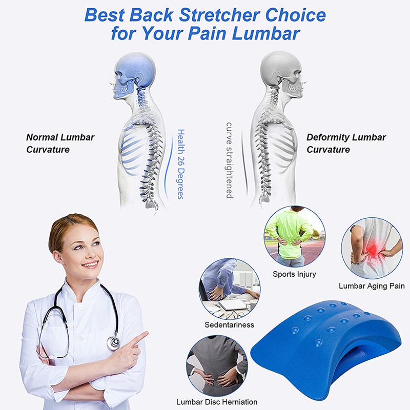 Lower Back Stretcher Foam Device ,Lumbar Support Device, Spinal