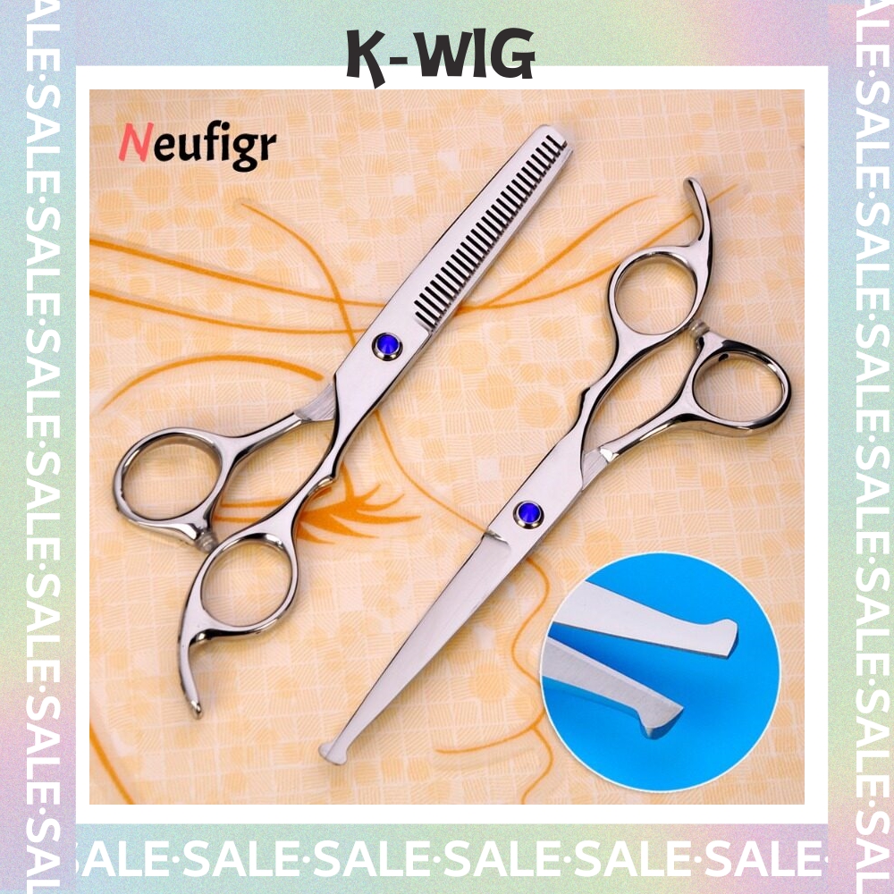 K WIG Neufigr 6.0 Hairdressing scissors Thinning Scissors Barber  Professional Cutting Scissors Hair Shears Smith Chu Japan 440c Salon Hair  Thinning Scissors