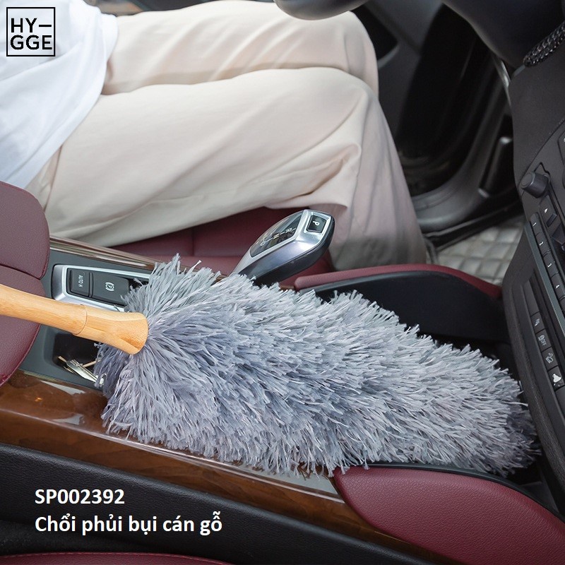 Chổi phủi bụi cán gỗ đa năng