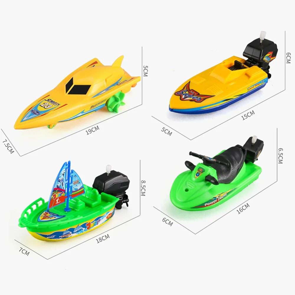 Color Motor Bot Games Accessories Speed Boat Ship Speed Boat Ship Wind Up Toy Small ...