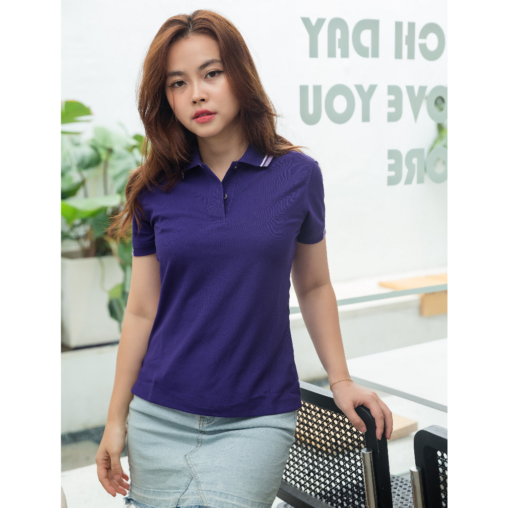 Áo Polo Nữ Poligan Nhập Khẩu thá¡ Lan (VIOLET/PURPLE)