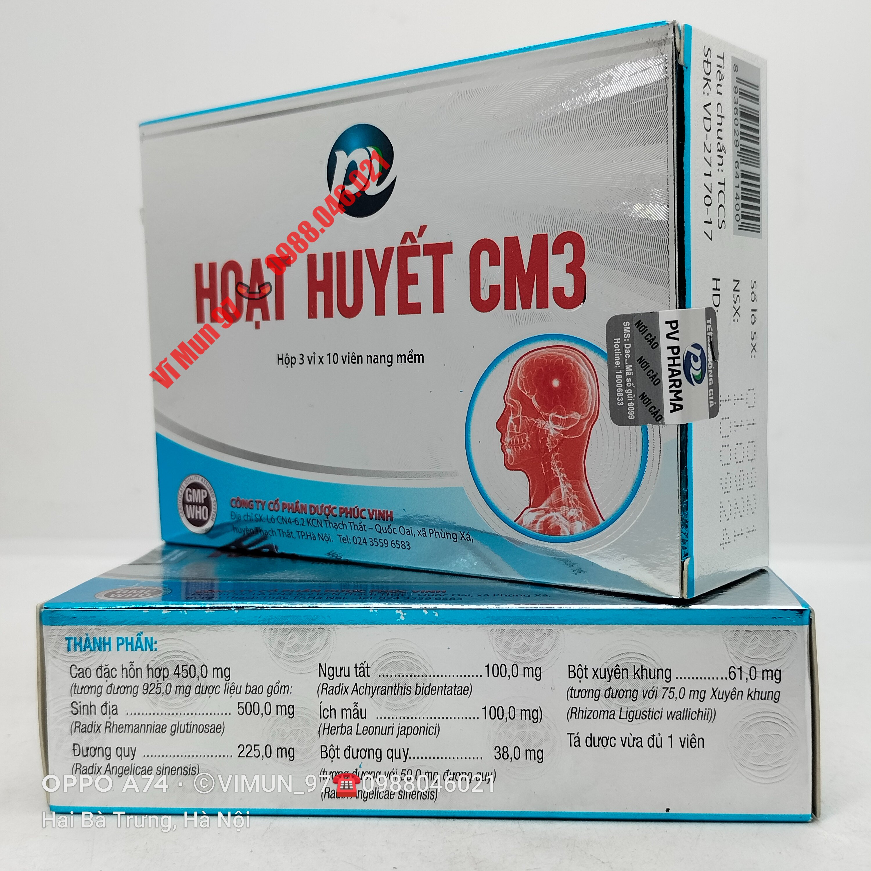 Hoạt huyết CM3 hộp 30 viên