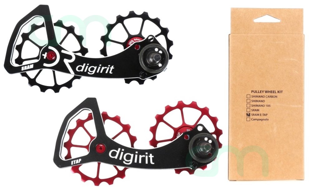 Rear Derailleurs Cycling Sram ETap Digirit pulley wheel kit Black/Red
