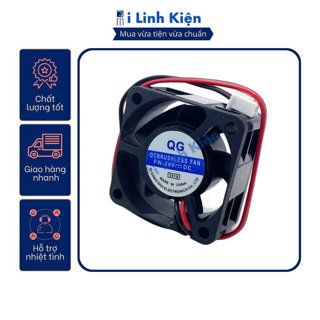 Quạt tản nhiệt 24V đầy đủ các kích thước