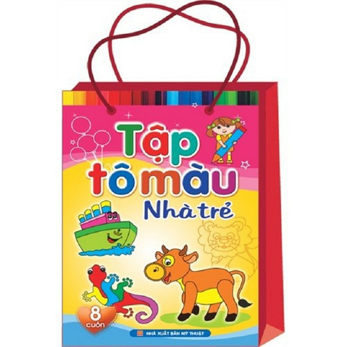 Sách : Tập Tô Màu Nhà Trẻ ( Túi 8 Cuốn)